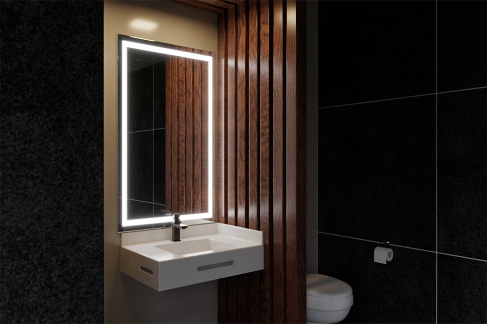 Lavabo montado a la pared, ligero y suspendido